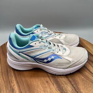 Saucony Cohesion 14 Shoes Womens Size 8.5 White Running Comfort Walking Sneakers